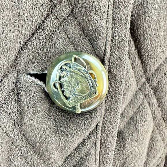 Lauren Ralph Lauren Equestrian Barn Jacket Womens size Small brown quilted - Picture 2 of 8